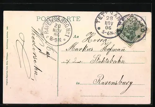 AK Tettnang, Schloss mit Nebengebäuden