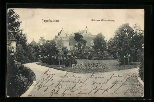 AK Jagsthausen, Schloss Götzenburg mit Parkanlagen