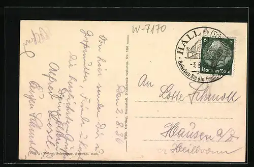 AK Schwäb. Hall, Marktplatz und Michaeliskirche