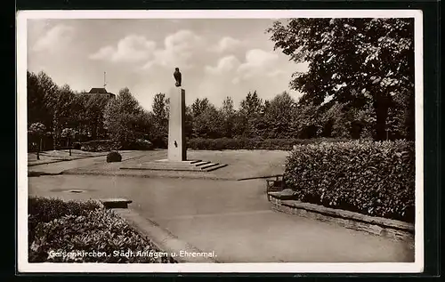 AK Gelsenkirchen, Städt. Anlagen und Ehrenmal