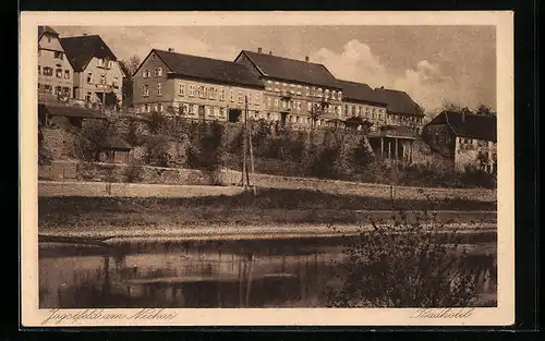 AK Jagstfeld am Neckar, Blick zum Badhotel