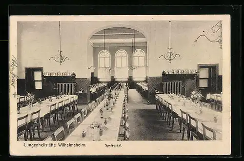 AK Oppenweiler, Lungenheilstätte Wilhelmsheim, Speisesaal