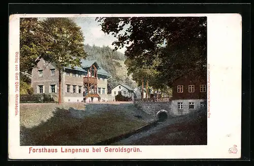 AK Geroldsgrün, Forsthaus Langenau
