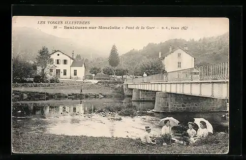 AK Saulxures-sur-Moselotte, Pont de la Gare