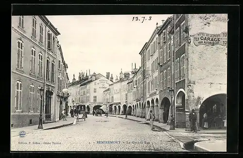 AK Remiremont, la Grande Rue