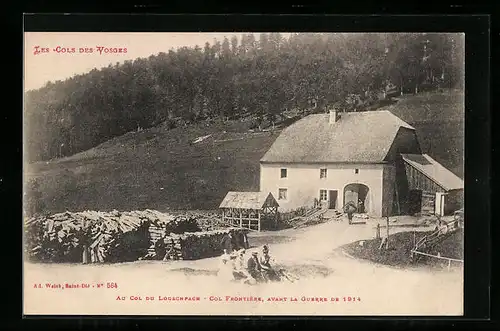 AK Au Col du Louschpach, Col Frontière, avant La Guerre de 1914