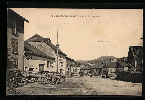 AK Raon-sur-Plaine, Rue Principale
