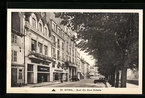 AK Epinal, Quai des Bons Enfants
