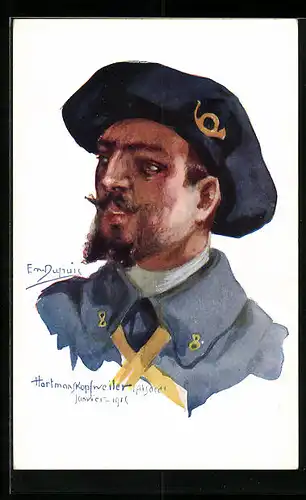 Künstler-AK Em. Dupuis: Hartmanskopfweiler Alsace, Janvier 1915