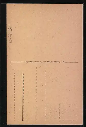 AK Freiburg i. B., Martinstor mit Kutsche