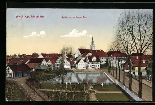 AK Welzheim, Parkanlagen am unteren See