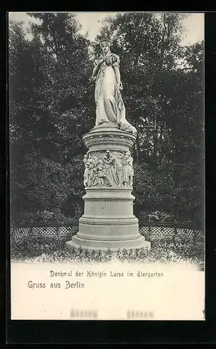 AK Berlin, Denkmal der Königin Luise im Tiergarten