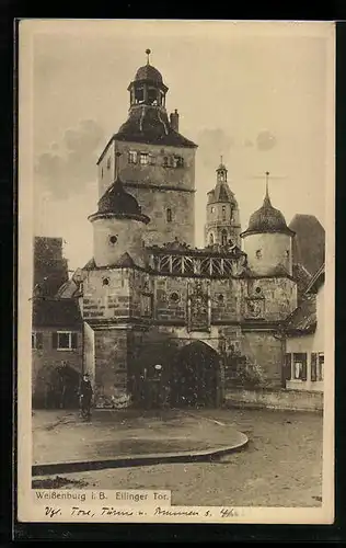 AK Weissenburg i. B., auf der Strasse zum Ellinger Tor