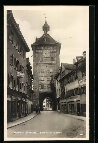 AK Konstanz am Bodensee, Innenansicht des Schnetztor