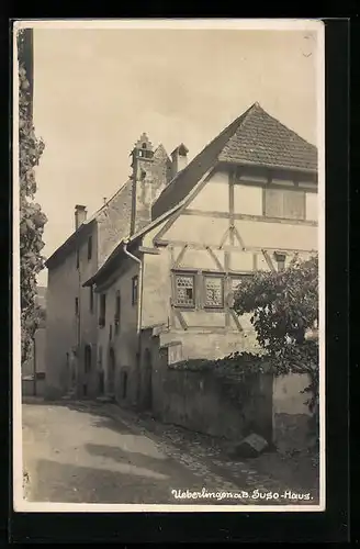 AK Ueberlingen, Strasse vor dem Suso Haus