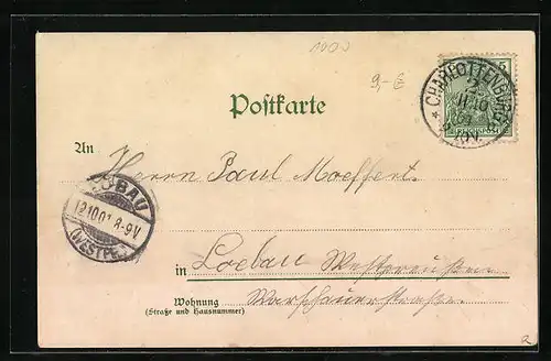 Künstler-AK Berlin, Szene in der Altstadt am Wasser