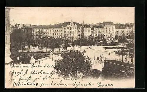 AK Berlin-Tiergarten, Blick auf die Stadtvillen am Lützowplatz