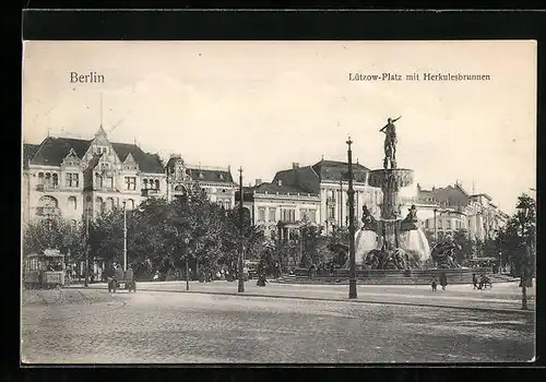 AK Berlin-Tiergarten, der Herkulesbrunnen auf dem Lützow-Platz