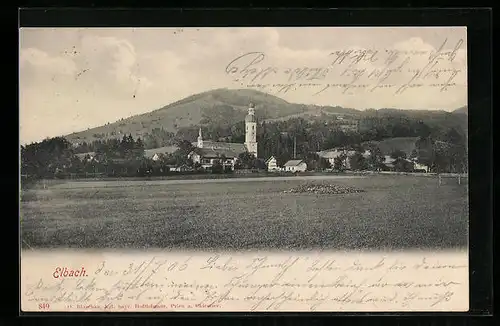 AK Elbach, Ortsansicht mit Kirche