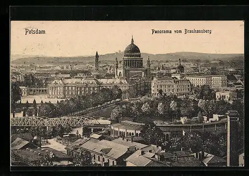 AK Potsdam, Panoramaansicht der Stadt vom Brauhausberg aus