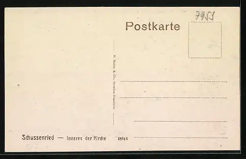 AK Schussenried, Innenansicht der Kirche
