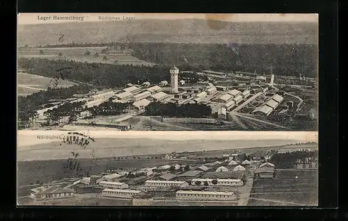 AK Hammelburg i. Mainfranken, Blick auf das Truppenlager, das Südliche und Nördliche Lager