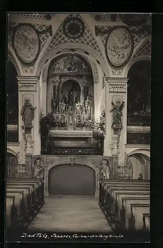 AK Bad Tölz, Calvarienberg-Kirche, Innenansicht