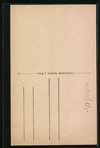 AK Markt-Erlbach, Kirche mit See