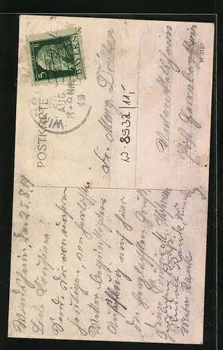 AK Windsheim, Teilansicht mit Kirche