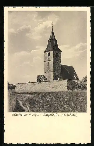 AK Veitsbronn /Mfr., Bergkirche aus dem 13. Jh.
