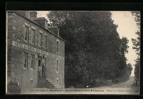AK Saint-Michel-des-Andaines, Hotel du Cheval Noir