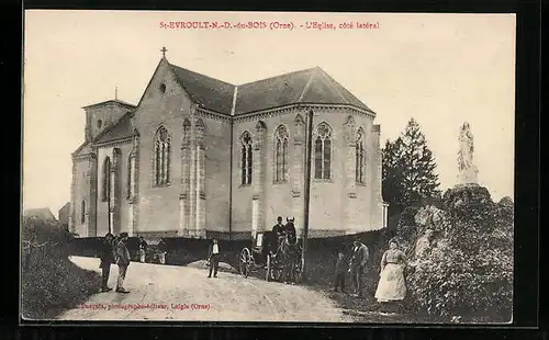 AK St-Evroult-N.-D.-du-Bois, L`Eglise, cote latéral
