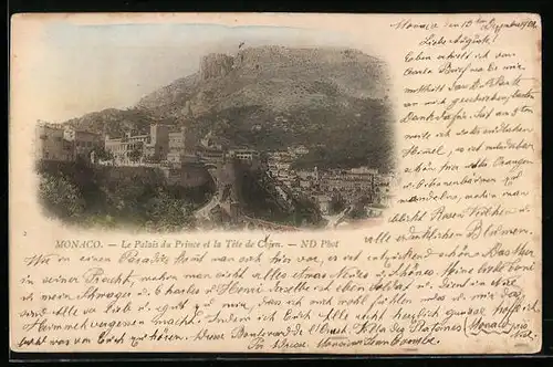AK Monaco, Le Palais du Prince et la Tete de Chien