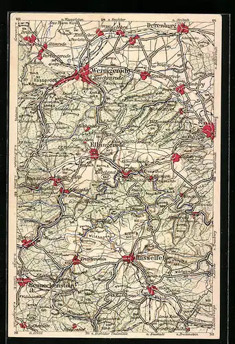 AK Elbingerode, Landkarte der Umgebung, Wona-Verlag
