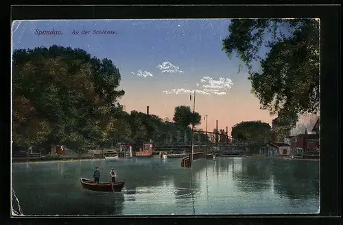 AK Berlin-Spandau, An der Schleuse