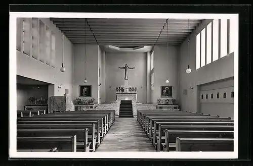 AK Berlin-Schmargendorf, Inneres der Kath. Kirche