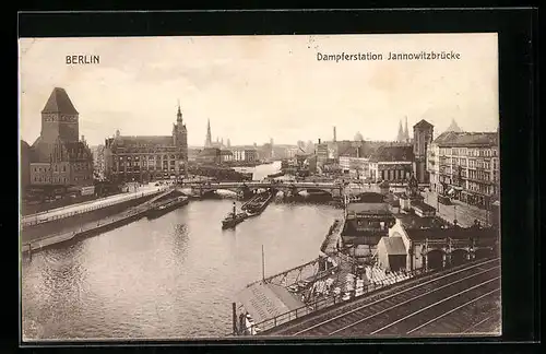 AK Berlin, Dampferstation Jannowitzbrücke