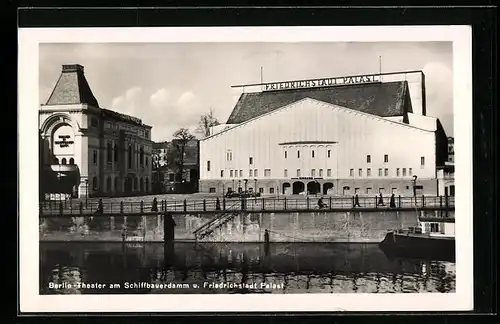 AK Berlin, Theater am Schiffbauerdamm und Friedrichstadt-Palast