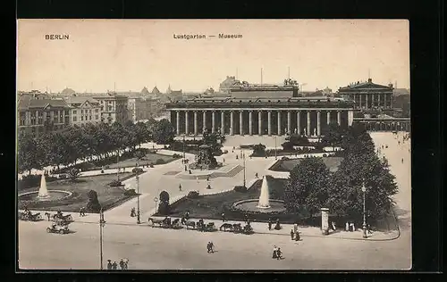 AK Berlin, Lustgarten und Museum von oben