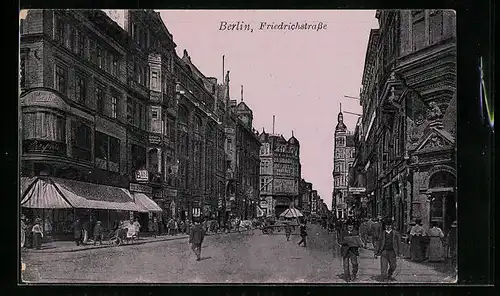 AK Berlin, Partie in der Friedrichstrasse