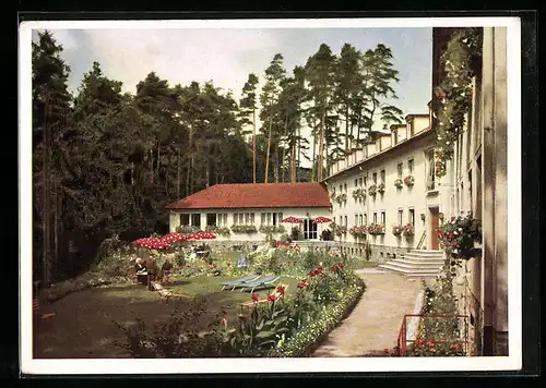 AK Mimberg / Krs. Nürnberg, Garten vom Alterheim