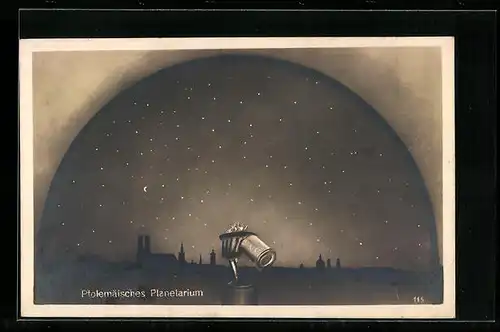 AK München, Ptolemäisches Planetarium im Deutschen Museum