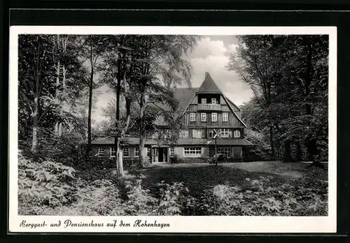 AK Dransfeld, Berggast- und Pensionshaus auf dem Hohenhagen