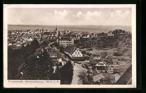 AK Freudenstadt /Schwarzw., Ortsansicht mit Steinbrüchen aus der Vogelschau