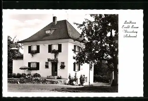 AK Wasserburg /Bodensee, Hotel Landhaus Ewald Bauer