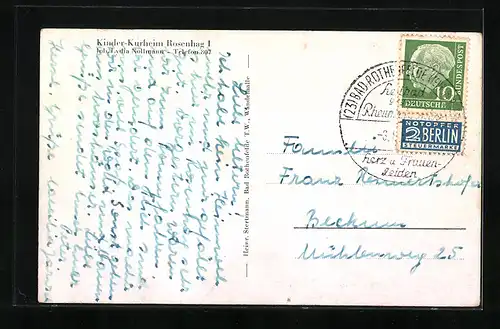 AK Bad Rothenfelde, Kinder-Kurheim Rosenhag I