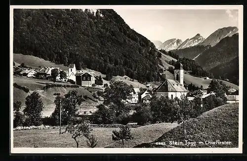 AK Stein /Togg., Ortsansicht mit Churfirsten
