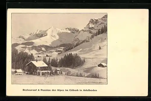 AK Adelboden, Restaurant & Pension des Alpes im Gilbach