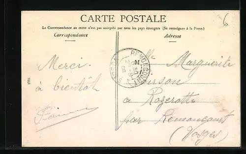 AK Contrexéville, Un Baiser - Vue parcielle, Le Chateau