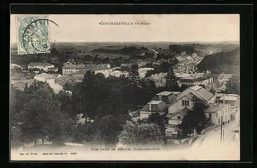 AK Contrexéville, Vue prise de l`Hotel Cosmopolitain